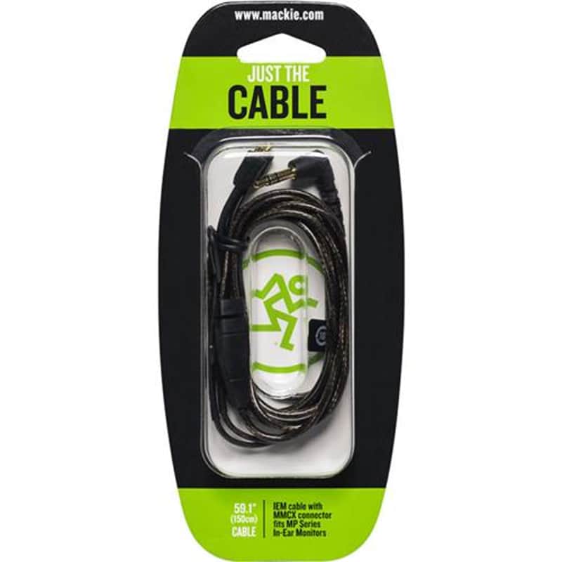 Mackie Mackie MP Series MMCX Cable Kit: 59.1 MMCX to 3.5mm TRS Cable image 1