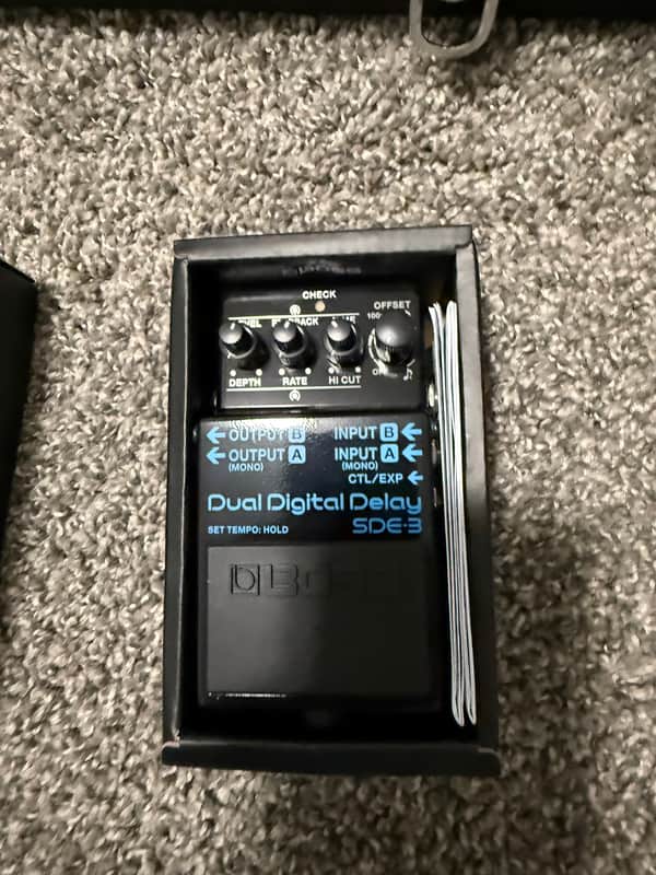 Boss SDE-3 Dual Digital Delay 2024 - Present - Black image 1