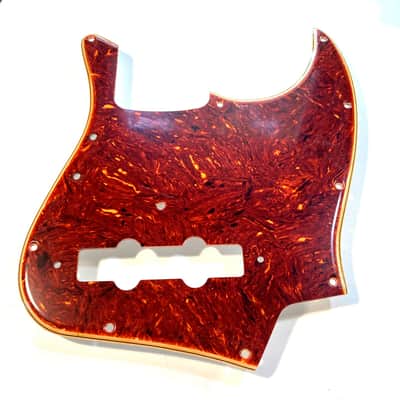 "Boots Aged" Vintage '70's Style Fender Jazz Bass Pickguard Celluloid Tortoise/White Custom Relic'd image 3