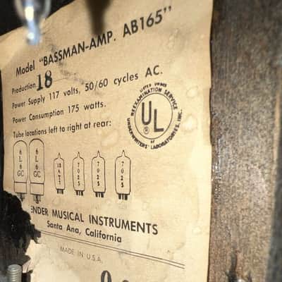 1967 Fender - Bassman head w/ 2 x 12 Cab image 15