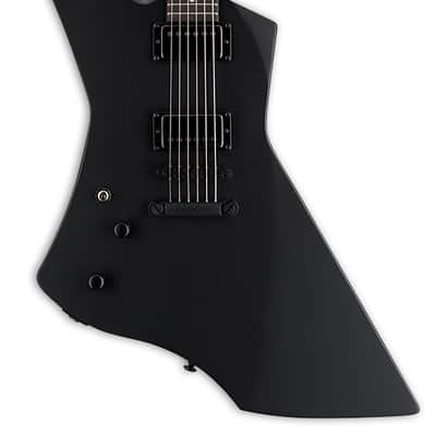 ESP LTD James Hetfield Signature Snakebyte Left-Handed Electric Guitar, Black Satin w/ Case image 1