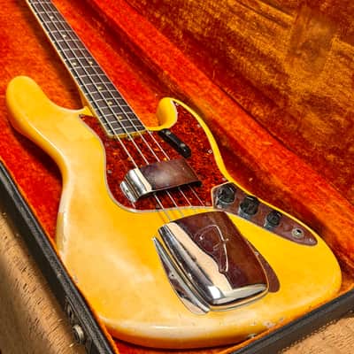 Fender Jazz Bass 1966 - Olympic White with Matching Headstock image 2