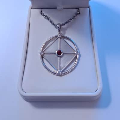 Five Finger Death Punch Ivon Moody Silver Pendant image 2