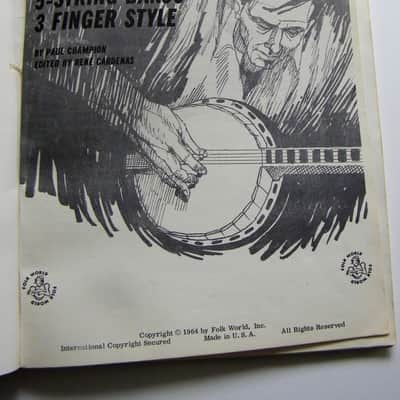 Vintage Banjo Instruction - The Kingston Trio 1964 Litho printing image 2