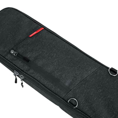 Gator Cases Transit Series Bass Guitar Gig Bag; Charcoal Black Exterior (GT-BASS-BLK) image 7
