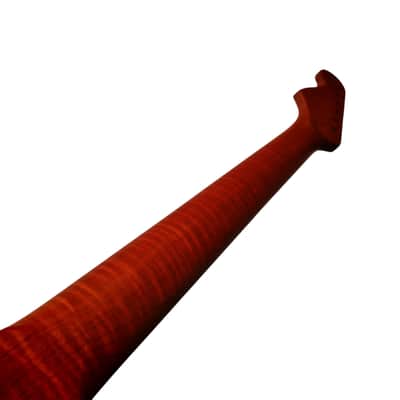 Strat Style neck Roasted flame maple with maple fretboard (Satin) image 4
