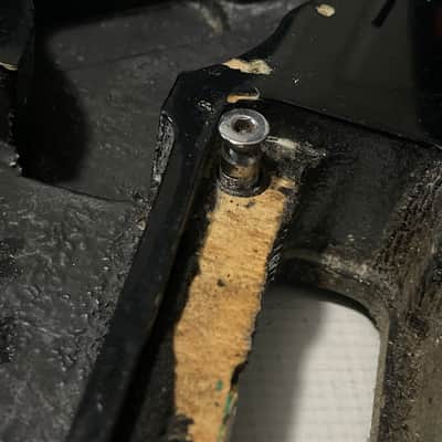 2010 Indonesian Ibanez RG350EX Black Strat Basswood Guitar Body Floyd Ready (Rough Shape) image 10