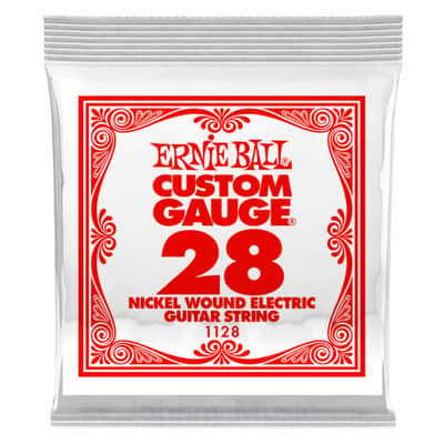 .028 Custom Gauge Electric Guitar Single String Nickel Plated Wound On Tin Plated Steel Hex Core image 1