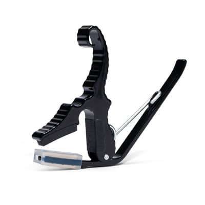 Kyser Quick-Change Acoustic Guitar Short Cut 3 String Guitar Capo - Black (KG3B) image 2