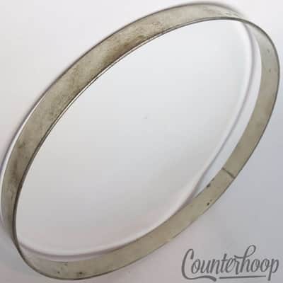 Leedy 11 1/8"Tom Batter/Resonant Drum Rim/Hoop Nickel Straight Stick Chopper USA image 1
