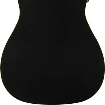 Fender Joe Strummer Signature Campfire Parlor Acoustic-Electric Guitar, Solid Spruce Top, Matte Black image 3