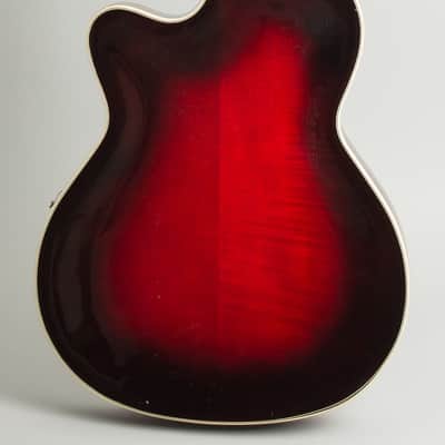 Framus Grand Star Black Rose Model 5/125 Arch Top Hollow Body Electric Guitar (1962), original black hard shell case. image 4