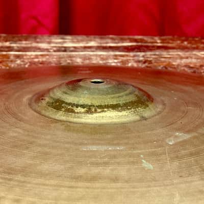 15" Zildjian A 1940s 1st Stamp / 2nd Stamp / Pre-Trans Stamp Small Ride / Hi-Hat Bottom Single Cymbal 1548g *Video Demo* image 9