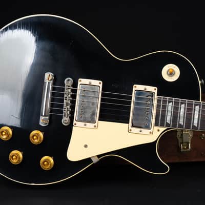Gibson 1958 Les Paul Standard Murphy Lab Light Aged - Ebony Top / Metallic Sea Green Back! One Off image 17