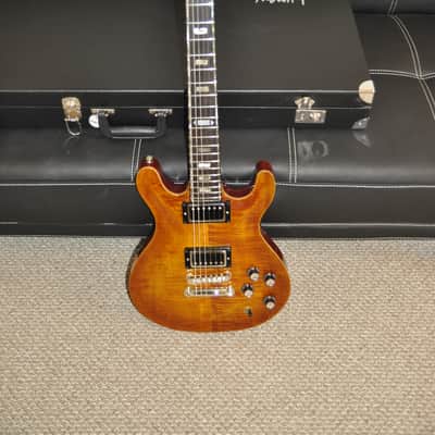 Luman Double Cutaway Vintage Amber image 4