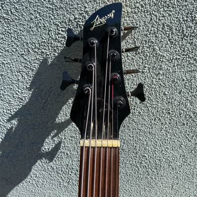 L'Dressy 7-string fretless bass. Mid-2000s - Honey image 2