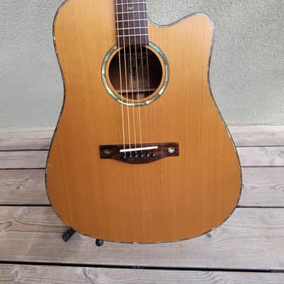 Teton STS205CENT Dreadnought with Electronics 2010s - Natural image 4
