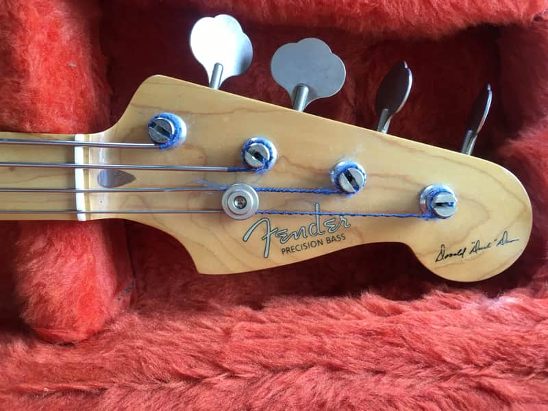 Fender Precision Duck Dunn Signature Bass 1998 Candy Apple Red image 1