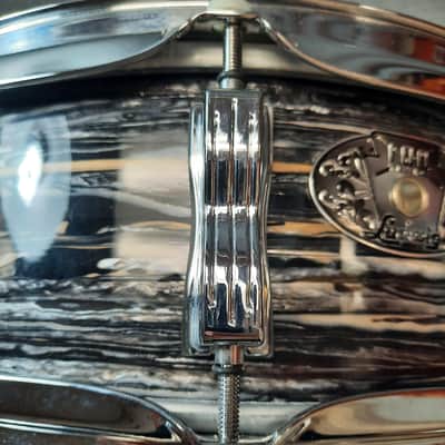Ludwig 100th Anniversary Maple Legacy "Jazz Festival" 5x14" - Black Oyster Pearl image 9