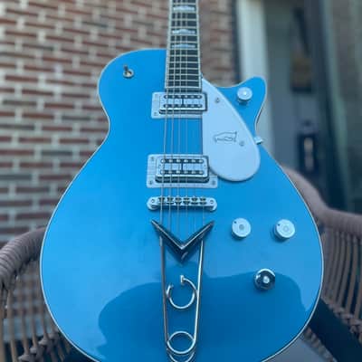 Gretsch Custom Shop Masterbuilt G6134CST Baritone Penguin NOS Lake Placid Blue With Case image 17