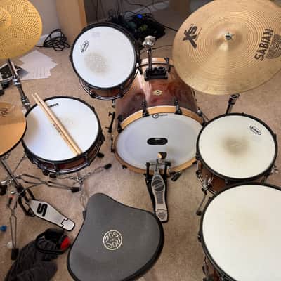 Peace  DNA Drum Kit- Orange Fade Sparkle image 5