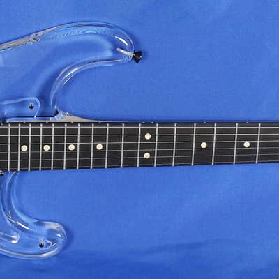 All Music Inc USA Private Collection #14 Acrylic Clear Strat Electric Guitar George  Fedden image 2