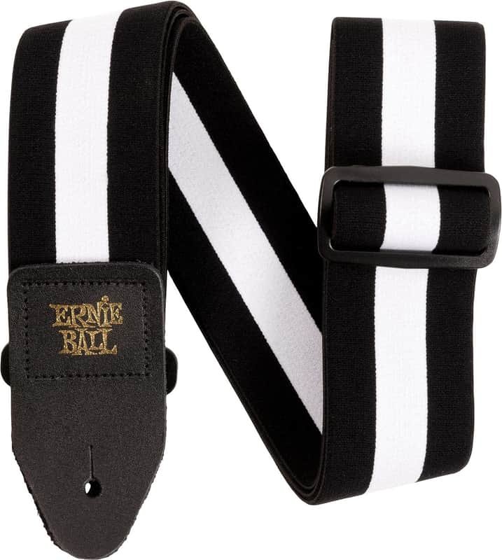 Stretch Comfort Guitar Strap, Racer White (P05327) image 1