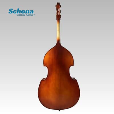 SCHONA SDB-03BE - 4/4 Professional Double Bass Handmade Solid Wood Spruce Top Ebony Fingerboard High-Light Lacquer Maple Back Sides image 2