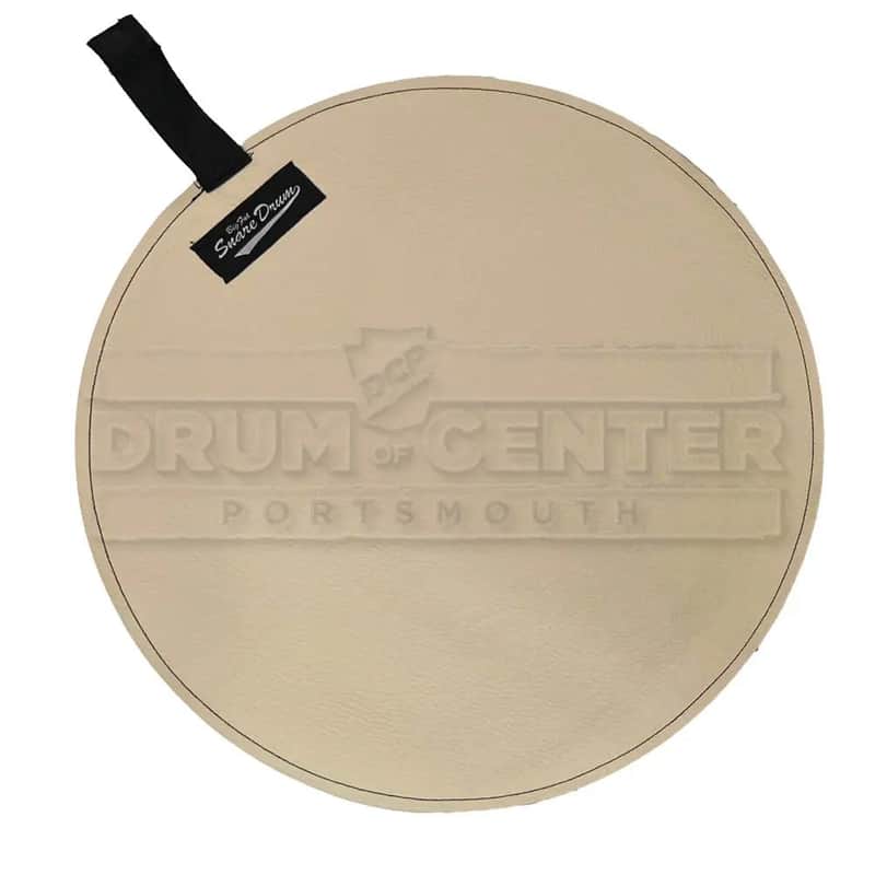Big Fat Snare Drum Faux Suede 14" Ivory image 1