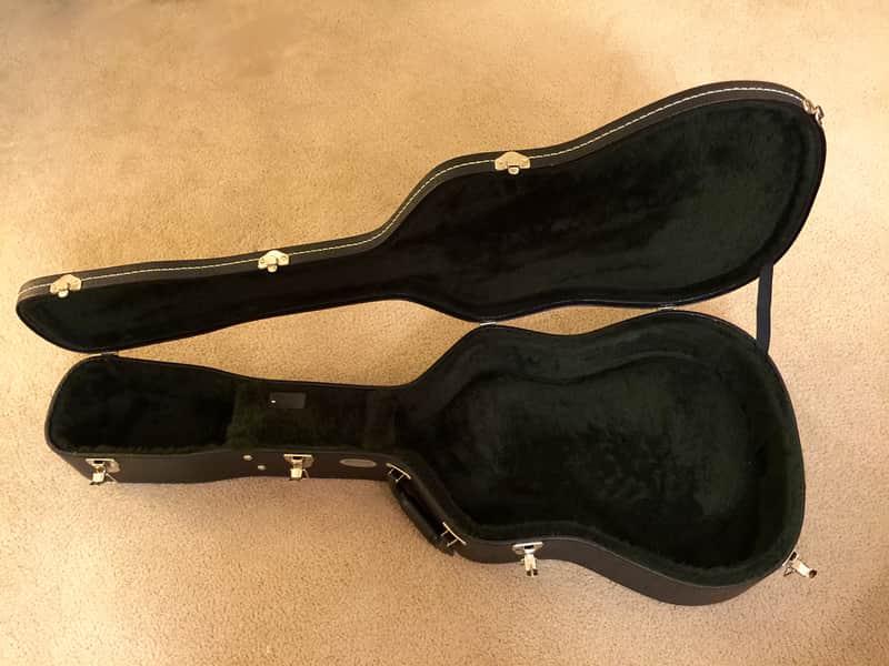 Martin 445 Dreadnought Hardshell Acoustic Guitar Case Black/Olive Drab image 1