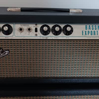 Fender Bassman 2-Channel 50-Watt Guitar Amp Head 1964 - 1967 - Black Panel image 3