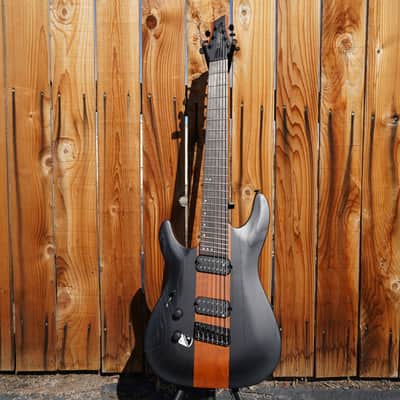 Schecter DIAMOND SERIES C-7 Rob Scallon - Satin Dark Roast Left Handed 7-String Electric Guitar image 2