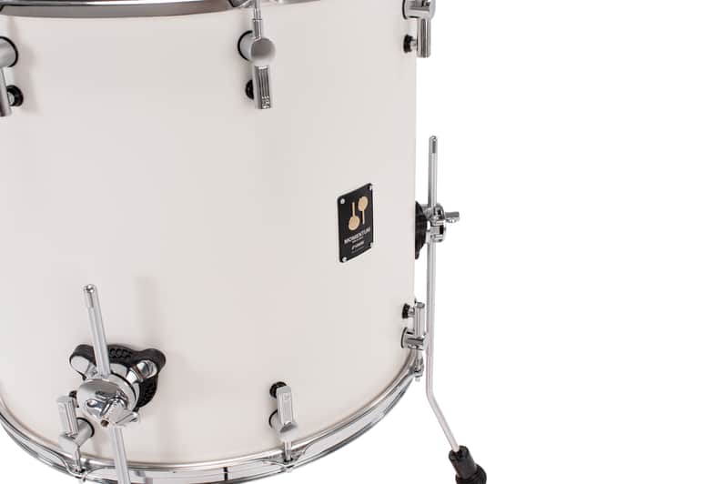 SONOR *Pre-Order* Momentum Birch Series 18x16.75" Satin Pure White Matte Lacquer Floor Tom Drum w/Legs | Worldwide Ship | NEW | Special Order | Authorized Dealer image 1