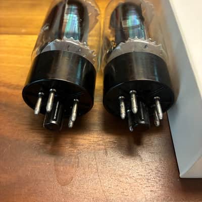 NOS date code and tight current matched pair GE 6L6GC clear top tubes image 7
