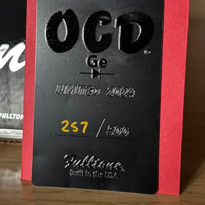 Fulltone Custom Shop OCD-GE 2024 - Blackout Ltd Ed #257 image 3
