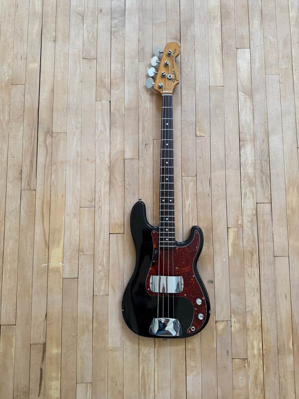 Fender Precision Bass with Rosewood Fretboard 1973 - Black image 1