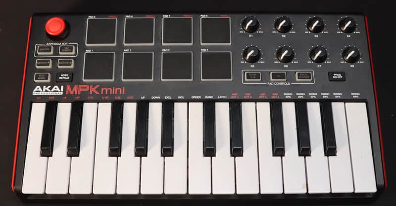 Akai MPK Mini MKIII 25-Key MIDI Controller 2020 - Present - Black image 1