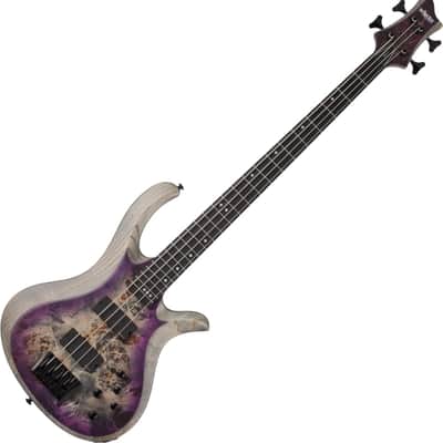 Schecter RIOT-4 Electric Bass in Satin Aurora Burst image 1