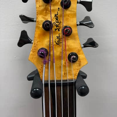 Roscoe SKB3006 Fretless Bass 2000s - Amber Burl image 7