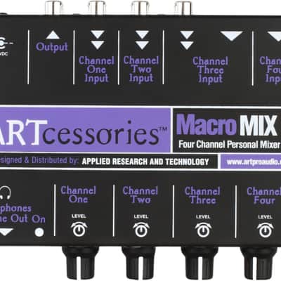 ART MacroMix 4-Channel Analog Mixer image 1