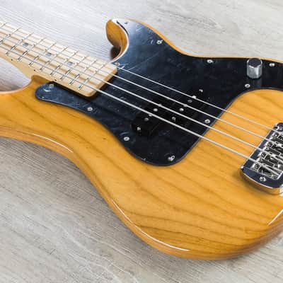 G&L LB100-VNAT-MP Swamp Ash 4-String Bass with Maple Fretboard Vintage Natural