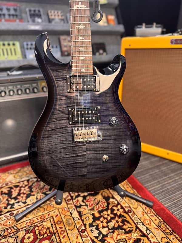 PRS SE CE 24 Charcoal Burst 2025 – Flame Maple Top, 85/15 “S” Pickups