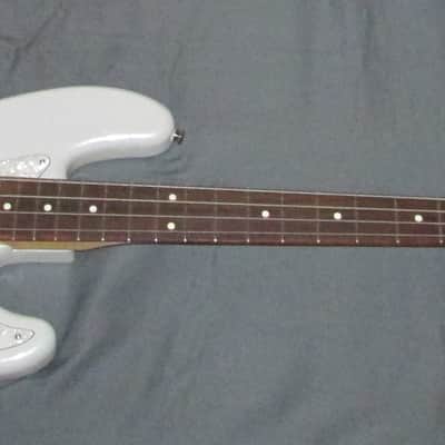 Fender Special Edition White Opal Jazz Bass Guitar & Gig Bag image 1
