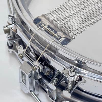 VINTAGE SONOR Phonic Series D420 Ferromanganese Steel Snare Drum 14"x4" Steel image 5