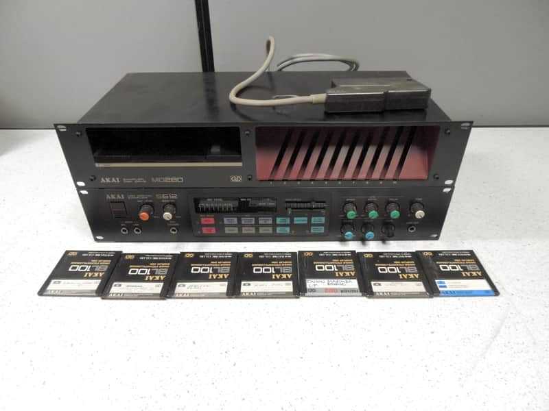 Akai S612+MD280 MIDI Digital Sampler 1985  [Three Wave Music] image 1