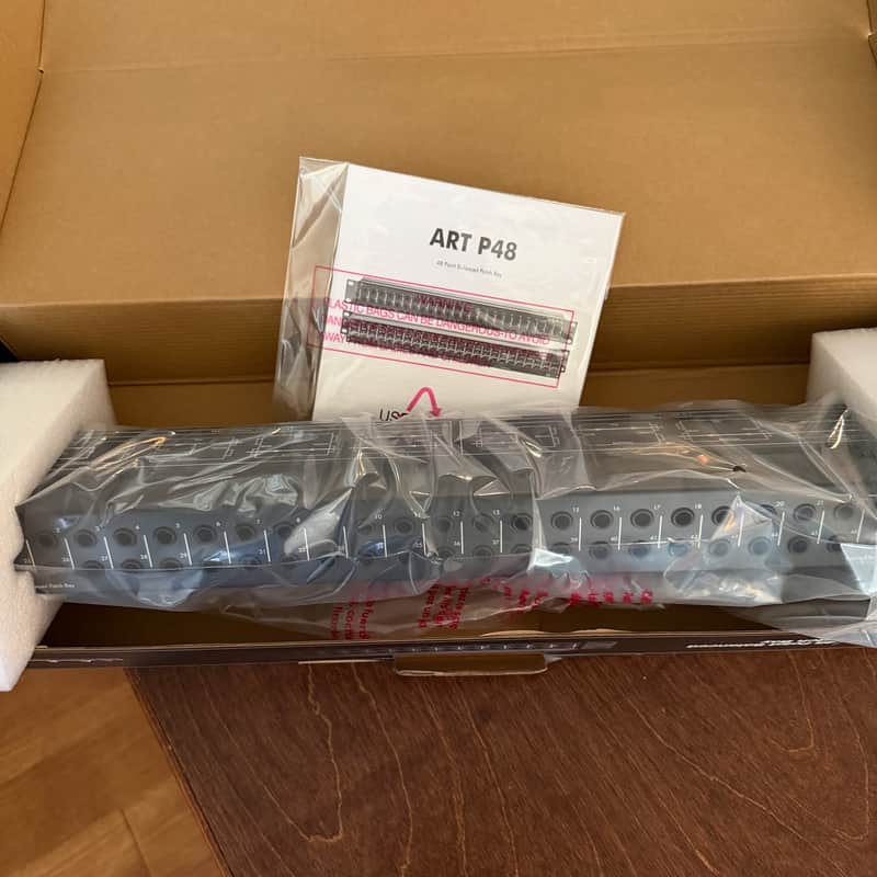 ART P48 Rackmount 48-Point Balanced TRS Patchbay 2019 - Present - Black image 1