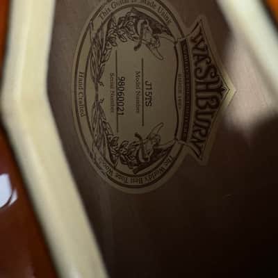 1998 Washburn J-15 TS Sunburst image 16