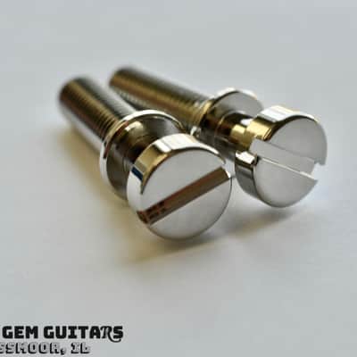 New! Gibson OEM Wraptail Tailpiece with Studs Nickel Finish fits Les Paul Special, Sg Special, Melody Maker Wrap Tail image 11
