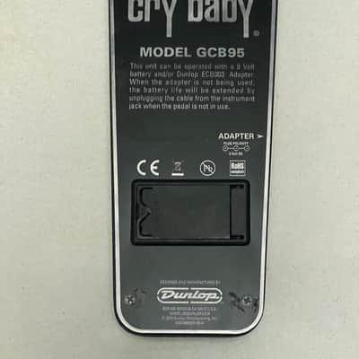 Dunlop GCB95 Cry Baby Standard Wah 1982 - Present - Black image 5