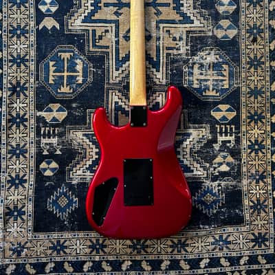 ESP 48th St Custom Shop Rare Reverse Headstock  Original Paperwork Super Strat 1986/1987 - Red image 6